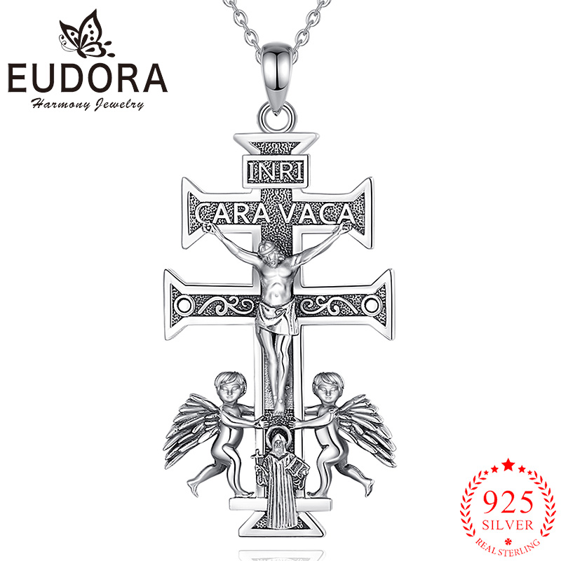 925 Sterling Silver Chain Necklace Men - قلادة صليب من الفضة الإسترليني للرجال