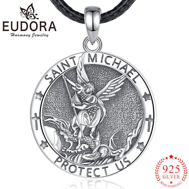 925 Sterling Silver Chain Necklace Men - يودورا سانت مايكل قلادة 925 فضة