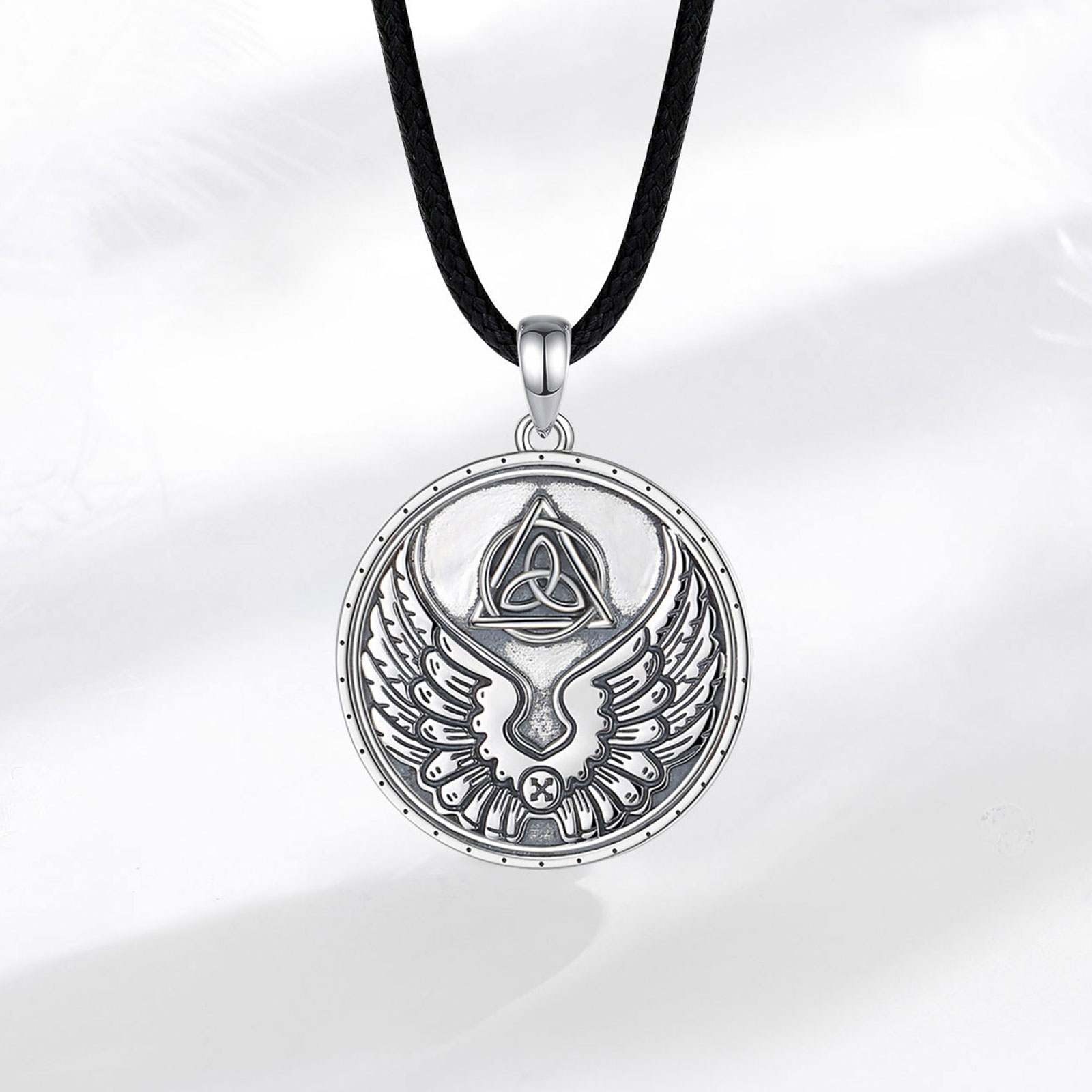 قلادة رونية خماسية للرجال والن - مراجعة 925 Sterling Silver Chain Necklace Men وسعره