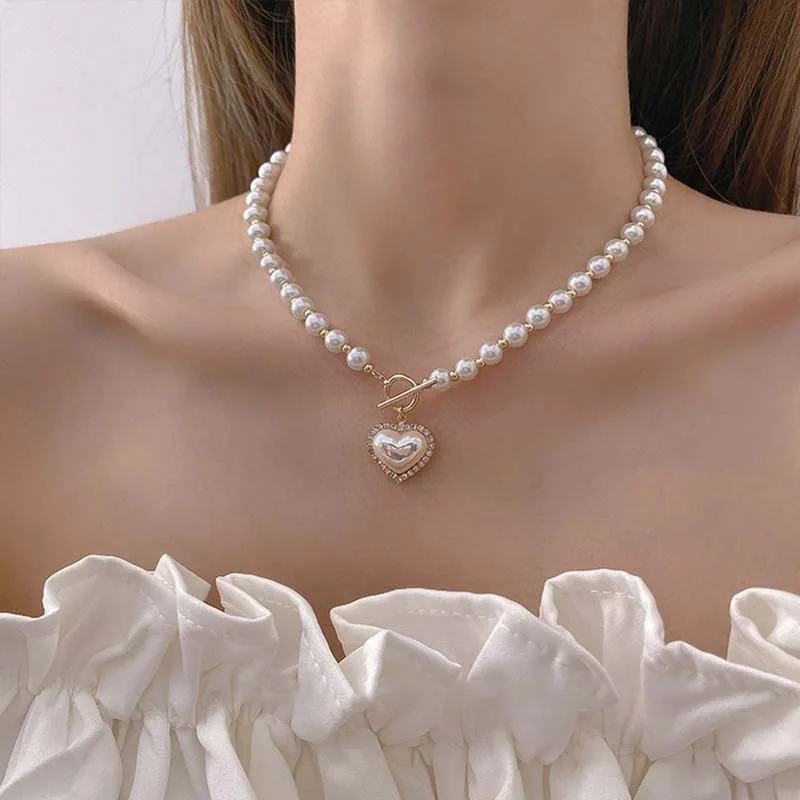 جديد خمر تقليد اللؤلؤ المختنق  - مراجعة Pearl Choker Necklace Vintage وسعره