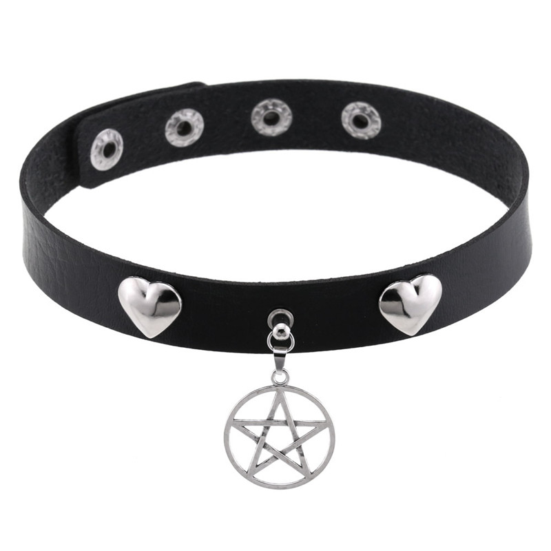 فاسق هالوين ايمو تأثيري الأسود - مراجعة Goth Punk Spike Choker وسعره
