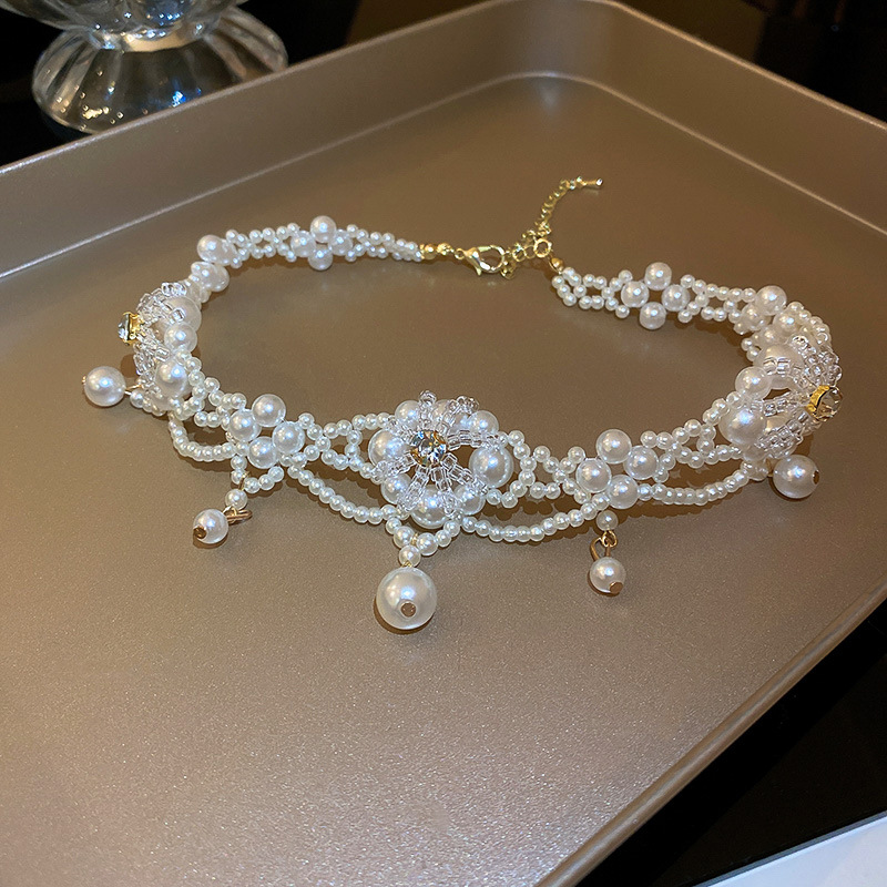 الفاخرة خمر اللؤلؤ المختنق قلا - مراجعة Pearl Choker Necklace Vintage وسعره
