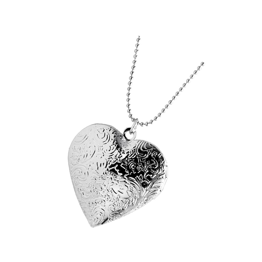 قلادة عصرية على شكل قلب من سبا - مراجعة Heart Locket Necklace Photo وسعره