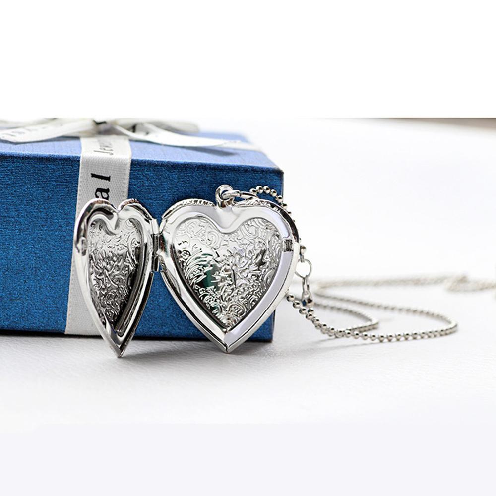 قلادة عصرية على شكل قلب من سبا - مراجعة Heart Locket Necklace Photo وسعره