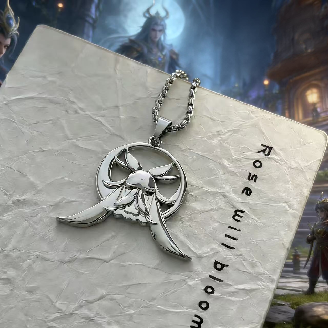 قلادة كولومبينا كوهينكي من لعب - مراجعة Anime Pendant Necklace وسعره
