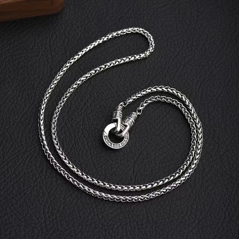 قلادة جديدة من الفضة الإسترلين - مراجعة 925 Sterling Silver Chain Necklace Men وسعره