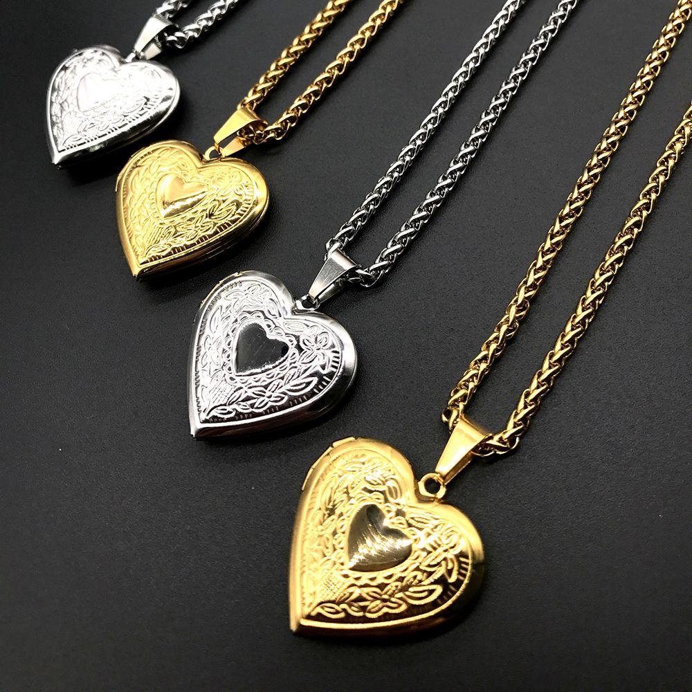صورة الموضة صورة المنجد قلادة  - مراجعة Heart Locket Necklace Photo وسعره