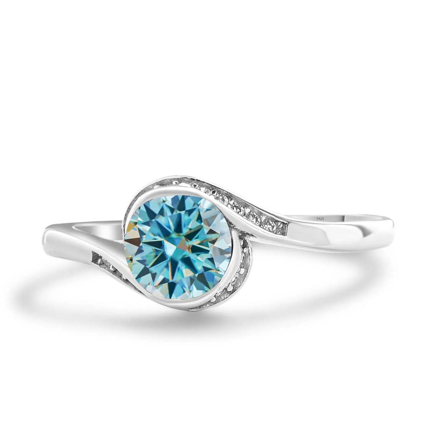 خاتم خطوبة نسائي من الموسانيت  - مراجعة Moissanite Engagement Ring 1 Carat وسعره